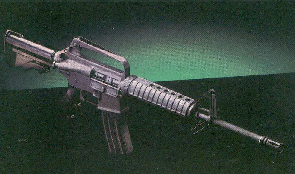 圖中為早期的M-16A2卡賓槍．