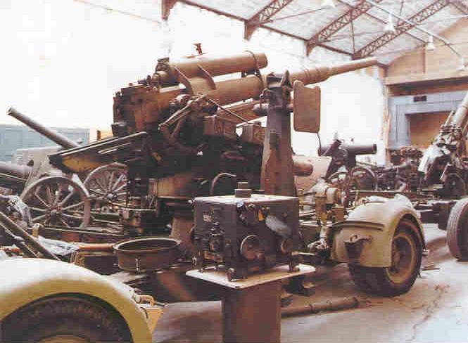 著名的德製Flat36型88公厘高射砲。