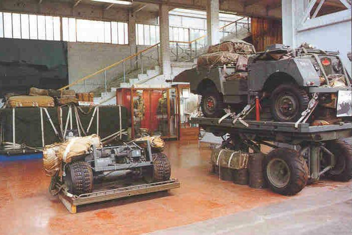 戰後比利時軍所使用的空降車輛與裝備。